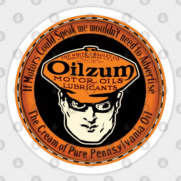 Oilzum vintage Lubrication Sticker by Midcenturydave